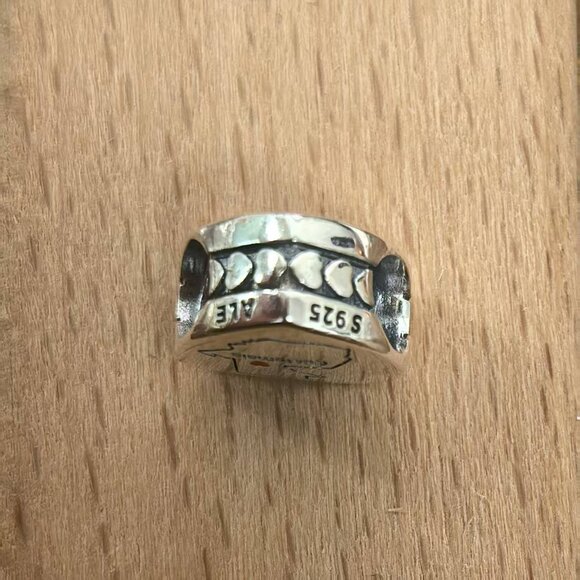 Pandora Guatemala Exclusive Travel Heart Charm Pendant, S925 Silver Bracelets - Picture 3 of 4